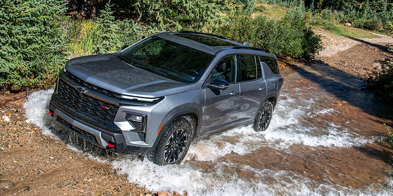2026 Chevrolet Traverse Driving Through Water